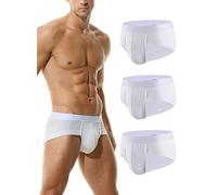 Hoerev Men's Bamboo Fibre Briefs Underwear, Pack of 3