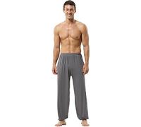 Hoerev Super Soft Modal Spandex Harem Yoga Pilates Trousers, Darkgrey, XL