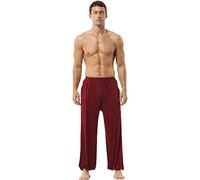 Hoerev Super Soft Modal Spandex Harem Yoga Pilates Trousers,DarkRed,3XL