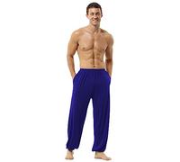 Hoerev Super Soft Modal Spandex Harem Yoga Pilates Trousers,RoyalBlue,3XL
