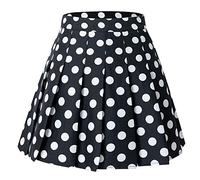 Hoerev Women Girls Short High Waist Pleated Skater Tennis School Skirt,14,XXL