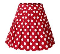 Hoerev Women Girls Short High Waist Pleated Skater Tennis School Skirt,4,XS