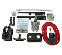 Hörmann Black Door Handle Set with Lock in a Complete Set/for The sectional Doors of The Types LTE40, EPU40 and LPU 40