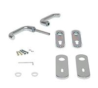 Hörmann D-110 449909 Door Handle Set Short Plate (for Collar and Profile Cylinder, Aluminium, Door Handle, Door Fitting)