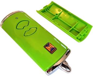 Hörmann Hand-held transmitter cover HSE2BS green empty housing without battery without circuit board replacement part upper and lower shell