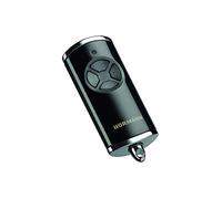 Hörmann HSE 4 BS Hand Transmitter (868 MHz Frequency, Garage Door Operator with Chrome Caps, Batteries, 28 x 70 x 14 mm Dimensions, incl. Keyring) 4511561 Glossy Black
