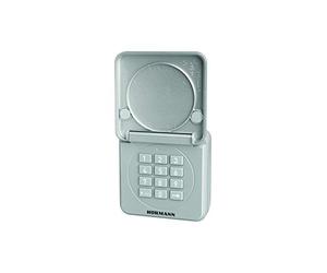 Hörmann Wireless Code Button FCT 10-1 BS (868 MHz, for up to 10 Gate Operators, Illuminated Keyboard, Hinged Cover, Colour RAL 9006) 4511861, Grey