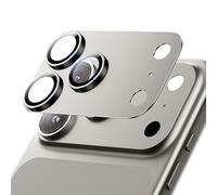 Hoerrye for iPhone 17 Pro Camera Lens Protector - [12FT Shatterproof Military Grade] [Strong Adsorption] Metal Top 9H+ Tempered Glass Camera Screen Full Protective Cover Case Friendly,Gray