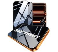 Hoerrye for iPhone 17 Pro Privacy Screen Protector - 360 4-Way Anti-Spy, Bubble Free, Auto-Dust Removal, 9H+ Military-Grade Shatterproo, Case-Friendly, 2Pack