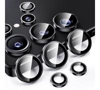 Hoerrye for Samsung Galaxy S25 Ultra Camera Lens Protector, Case-Friendly, Ultra-HD 9H Tempered Glass Screen Protector, Anti-Scratch, Space Titanium Military-Grade Drop Protection, Black