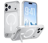 Hoerrye Magnetic for iPhone 17 Pro Case - Compatible with MagSafe,Durable Titanium Stand, Drop Protection Shockproof Translucent Matte Phone Cover
