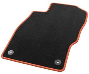 Hörsteler 1 08/7070 25 20 16 Sky Line Car Mats, Black/Orange, 5 Pieces