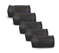 Hoesh UK Black Double Duvet Storage Bag (Pack of 5) - Breathable Cotton Under Bed Blanket, Comforter & Quilt Holder Organizer - Zippered Underbed Duvet Holder for Bedding