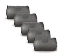 Hoesh UK Grey Double Duvet Storage Bag (Pack of 5) - Breathable Cotton Under Bed Blanket, Comforter & Quilt Holder Organizer - Zippered Underbed Duvet Holder for Bedding