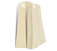 Hoesh UK - Ivory 10” Full Gusset Breathable Bridal Wedding Gown Dress Cover Pack of 3 - storage bags for clothes, wedding dress cover, clothes bag, dress covers garment bags full length