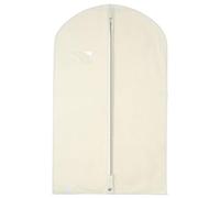 Hoesh UK (Pack of 5) Dress Suit Bags Bridesmaids Breathable Wedding Suits Shirts Blouses Jackets Blazers Skirts Tops Gowns Clothes Protractor Cover Garment Bags (Ivory, 24 x 54 Inch)