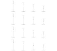 Hoeudjo Clear Earrings for Sports 16g Plastic Earrings for Surgery Clear Tragus Helix Lip Medusa Labret Retainers for Women Post Length 6/8/10/12mm, Plastic, plastic
