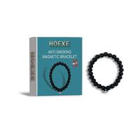 Hoexe Anti-Smoking Magnetic Therapy Bracelet for Men & Women Portable Adjustable Smoking Cessation Bracelet