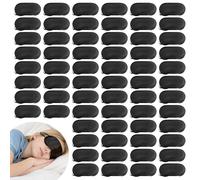 HOFASON 200 Pcs Bulk Eye Mask Sleep Mask Blindfolds Eye Cover for Party Games Team Building Travel, Disposable Sleeping Masks for Women Men Kids with Nose Pad and Elastic Strap(Black)