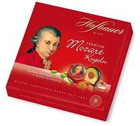 Hofbauer Mozartkugeln - Austrian Mozart Kugeln Dark Chocolate Pralines with Pistachio Marzipan - 100g