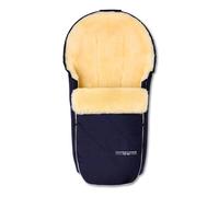 Hofbrucker® Premium Pram Footmuff for Autumn/Winter/Early Lambskin for Pram Fir & Maxi Cosi 0-10 Months with Removable Blanket (Navy Blue)