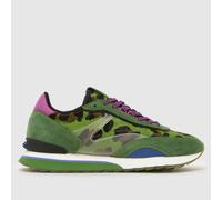 Hoff Art Animal Green Womens trainers 225030-02 in a Plain Leather and Textile in Size 36