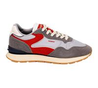 HOFF Mens City Trainers Chroma Light Grey Leather Casual Lace Up Sneakers Shoes