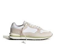 HOFF for man. 12502613 Naousa beige leather trainers (41), Flat, Laces, Casual