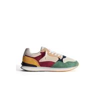 City Montreal Man Trainers in Suede Green/Multicolour