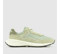 HOFF Women's City Mkii Trainers in Light Green & White, Suede, Size: 5 UK 5 (EU 38)