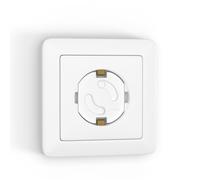 Hoffenbach 20 x Socket Child Lock - Socket Lock with Twist Mechanism - Protection for Babies & Children - Socket Protection Prevents Accidents & Electric Shocks - Socket Child Protection - White