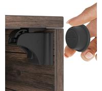 Hoffenbach - 30 Locks & 6 Keys - Magnetic Cupboard Locks - Child Safety Locks for Cabinets, Drawers & Kitchen - Invisible Baby Proofing with Magnet for Doors & Cupboards - Black