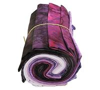 Hoffman California Fabrics Fat Quarter Bundle - 1895 Watercolors Fun Fuchsia Magenta Purples Pinks Batiks 12 Count Quarters (M527.09)
