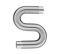 HOFFTI Stainless Steel Wood Stove Chimney Pipe, Bendable Exhaust Pipe Heating Fittings, Stretchable Corrugated Chimney Pipe, Dryer Ventilation Hose, Camping Stove Pipe (Color : 200cm, Size : 10cm)