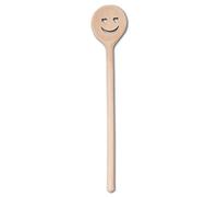 Hofmeister Holzwaren wooden kitchen tools cooking spoons and spatula with different motifs (Round Cooking Spoon/Smiley with heart-shaped eyes)