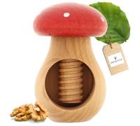 HOFMEISTER Mushroom Nutcracker Made of Beech Wood, Handmade In Europe, Cracks Each Nut With Little Strength, Ideal for Children, Nut Shells Stay In The Cracker