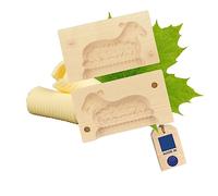 Hofmeister Wooden "Lamb" Butter Mould Made From Maple Wood 2 Pieces