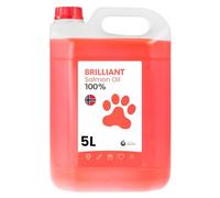 Hofseth Biocare Brilliant Salmon Oil for Dogs, Cats, Puppy, Horse, Ferret & Pets - Pure Omega 3, 6 & 9 Fish Oil Food Supplement | Treats Itchy Skin, Joint Care, Heart Health & Natural Coat (5 Litre)