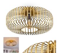 hofstein Ceiling Light Wemude, Modern Ceiling Light Made of Metal in Brass Colours, Ceiling Light with Great Lighting Effect on The Ceiling, Ø 40 cm, 1-Light, 1 x E27, Without Bulb