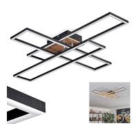 hofstein LED Ceiling Light Macos, Modern Ceiling lamp, Metal/MDF/Plastic, Black/Wood/White, Modern Design, Adjustable Elements, 40 W LED, Living Room, Bedroom, Corridor, Dining Room, Kitchen, Office