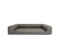 HOFUNTRE Calming Dog Bed Medium，Waterproof Pet Sofa ，The Overall Design Is Detachable, The Internal Filling Is Not Easy To Deform, And The Support Is Strong(Gray,120 * 90 * 22cm)