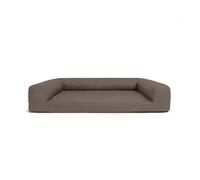 HOFUNTRE Calming Dog Bed Medium，Waterproof Pet Sofa ，The Overall Design Is Detachable, The Internal Filling Is Not Easy To Deform, And The Support Is Strong(Brown,80 * 60 * 22cm)