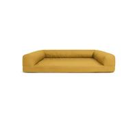 HOFUNTRE Calming Dog Bed Medium，Waterproof Pet Sofa ，The Overall Design Is Detachable, The Internal Filling Is Not Easy To Deform, And The Support Is Strong(Yellow,100 * 80 * 22cm)