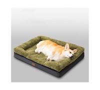 HOFUNTRE Dog Mat Mattress With Anti-Slip Bottom, Dog Bed Medium,It Is Filled With Elastic Sponge And Is Suitable For All Seasons. It Has Anti-slip Particles On The Bottom.(Green,60*45cm/23.6*17.7in)
