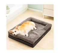 HOFUNTRE Dog Mat Mattress With Anti-Slip Bottom, Dog Bed Medium,It Is Filled With Elastic Sponge And Is Suitable For All Seasons. It Has Anti-slip Particles On The Bottom.(Gray,50*40cm/19.7*15.7in)