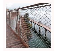 HOFUNTRE Flexible Metal Rope Net Roll,Stair Railing Mesh Net Fence,Stretchable Balustrade Infill Mesh,Metal Rope Net Roll,Durable, Selected Materials, Strong and Flexible(4 * 1.2m/13.1 * 3.9ft)