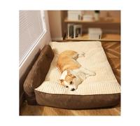 HOFUNTRE Fluffy Anti Anxiety Dog Bed,Calming Dog Bed Medium,Waterproof Pet Sofa ,Provides Ample Space For Activities And Rest, And Is Fully Filled And Not Prone To Collapse(Brown,52*38cm/20.5*15in)