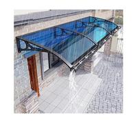 HOFUNTRE Patio Porch Shelter,Window Rain Roof Cover ,Front Door Canopy , Awnings Exterior,Gutter Design, Rapid Drainage, Arched Structure Is Strong And Pressure-resistant(120cm/47in*250cm/98.4in)