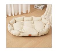 HOFUNTRE Washable Dog Cushion Bed For Crate，Orthopedic Dog Beds Large，The Fabric Has Good Wear Resistance And Bite Resistance, And Is Filled With High Resilience Material(Beige,70*50cm/27.5*19.7in)