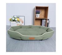 HOFUNTRE Washable Dog Cushion Bed For Crate，Orthopedic Dog Beds Large，The Fabric Has Good Wear Resistance And Bite Resistance, And Is Filled With High Resilience Material(Green,50 * 38cm/19.7 * 15in)